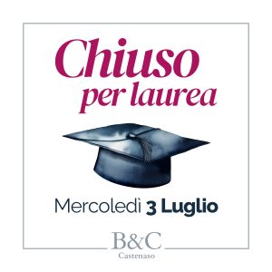 Mercoledì 3 Luglio il negozio è chiuso